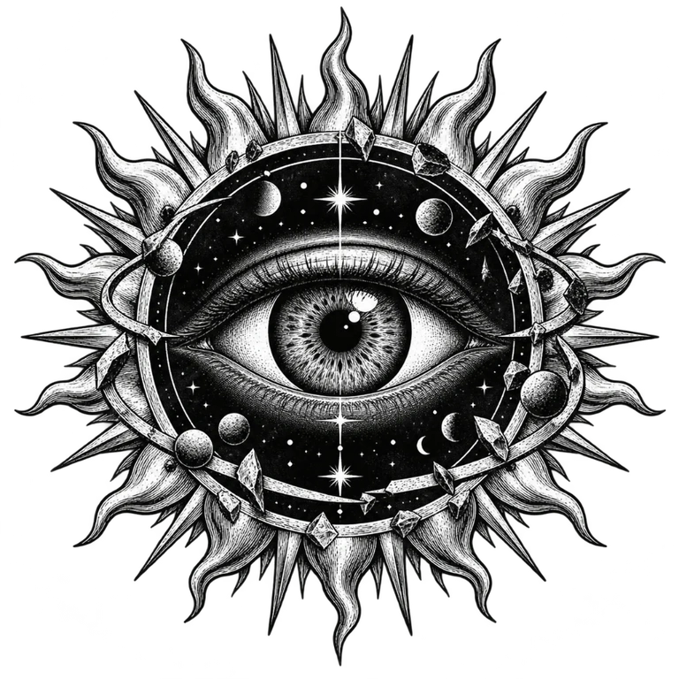 An all-seeing eclipse, an original GTLoops visual